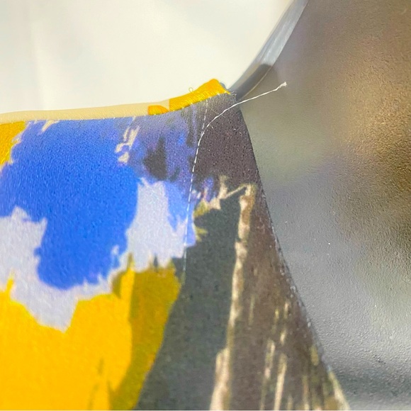 ZARA NWT WOMAN ROUND NECK PRINTED MIDI DRESS MULTICOLORED SIZE M - Picture 11 of 16